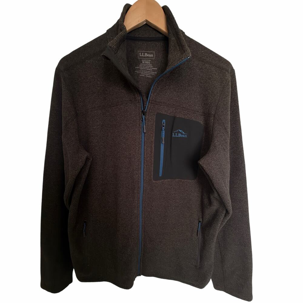 L.L.Bean Sweater Fleece Jacket Mens Medium